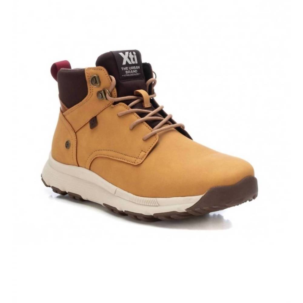 NEW XTI men's ankle boots in dark yellow